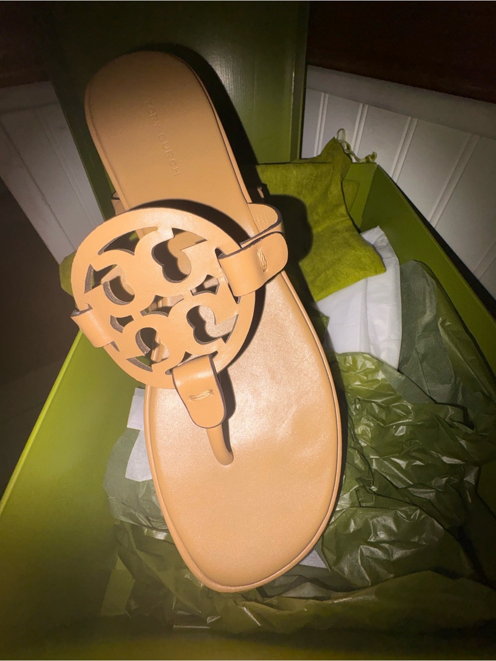 Tory Burch Miller Wedge Sandal SZ 8 - NEW! + Box & Dust Bag! - Picture 3 of 13